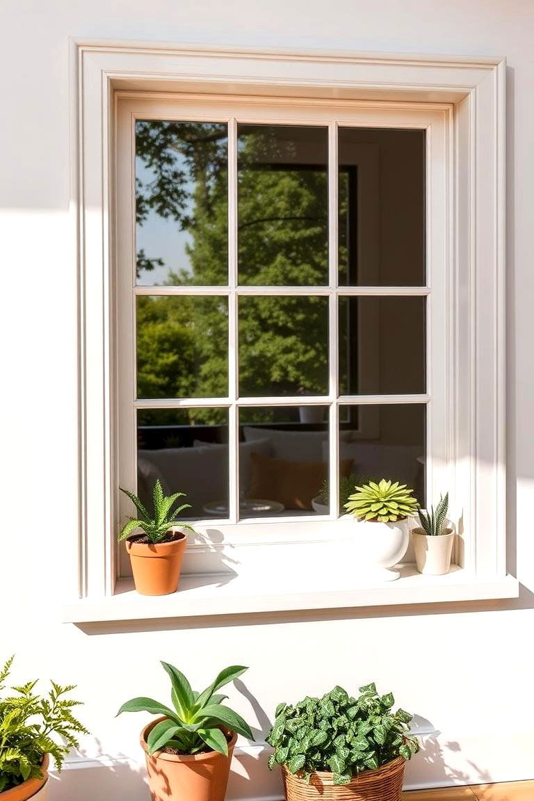 Farmhouse Window Trim with Sill Detail - 25 Farmhouse Interior Window Trim Ideas