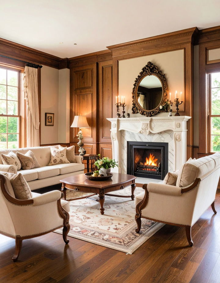 Feature a Fireplace as the Focal Point Victorian Living Room Ideas