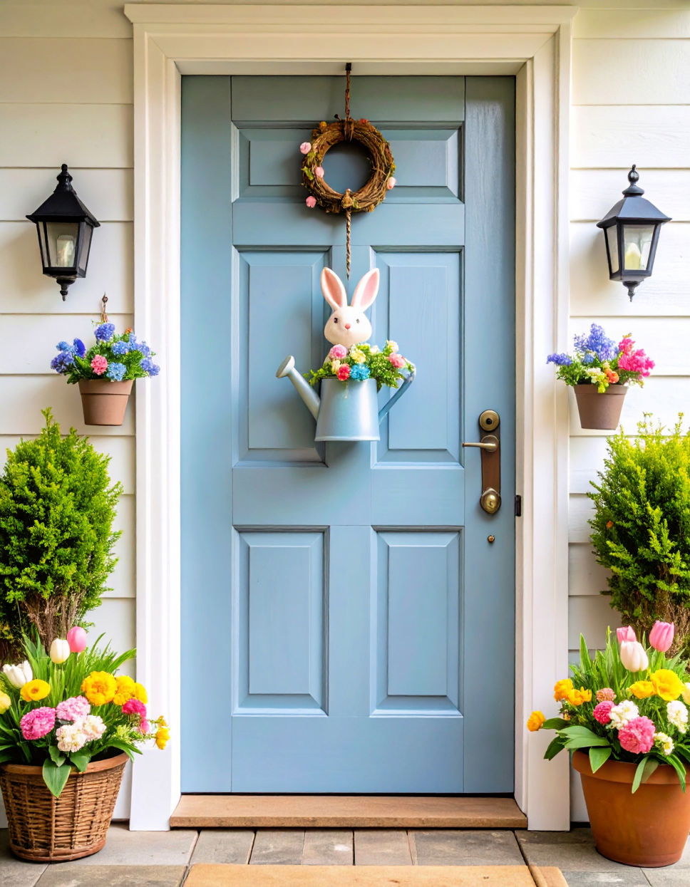 Feature a Spring Themed Door Hanger