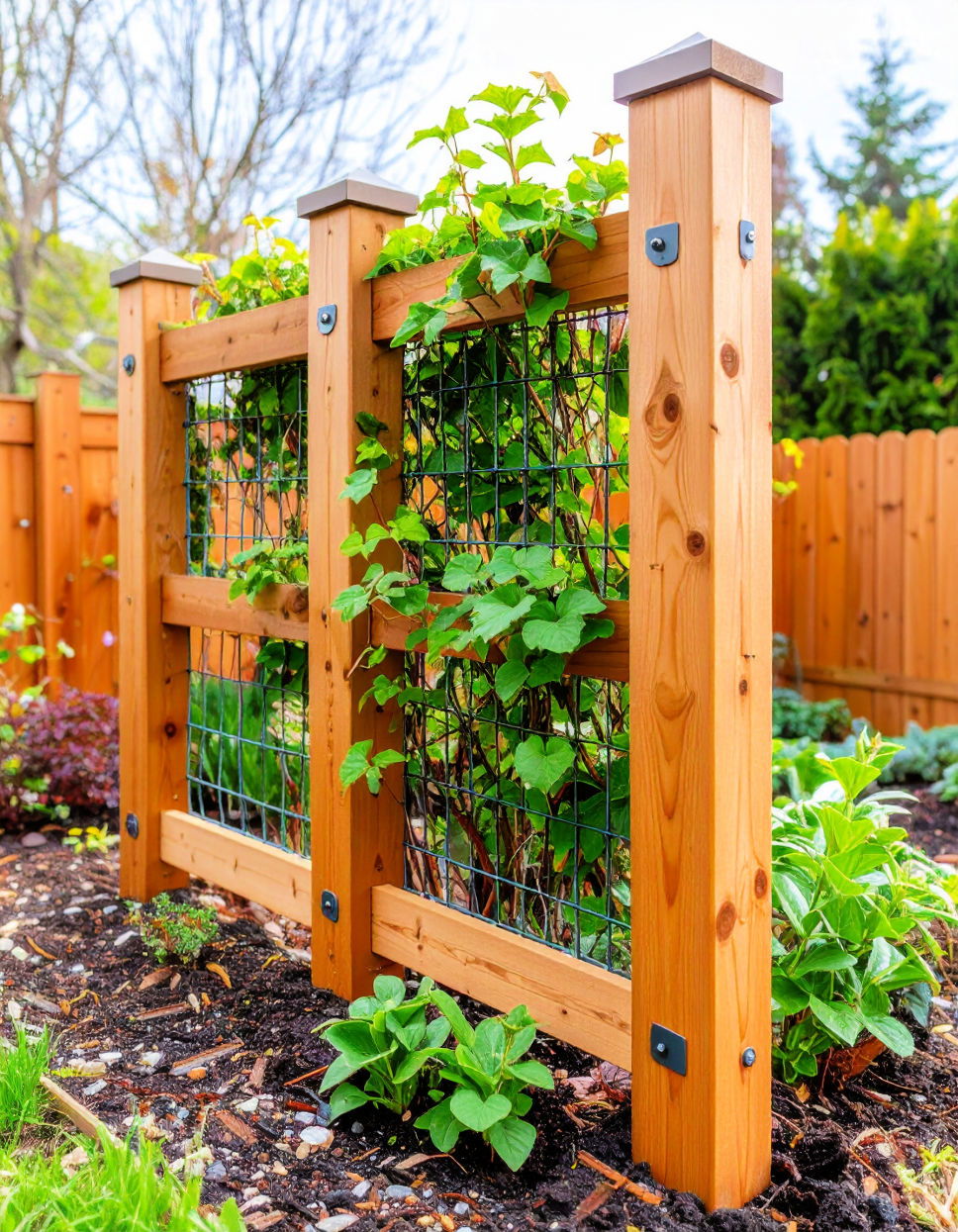 Fence Post Trellis