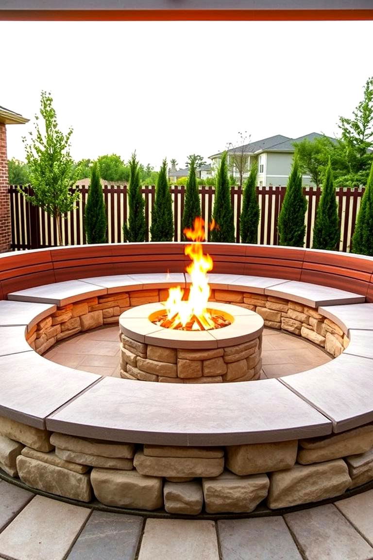 Fire Pit Bench Seating - 25 Fire Pit Ideas