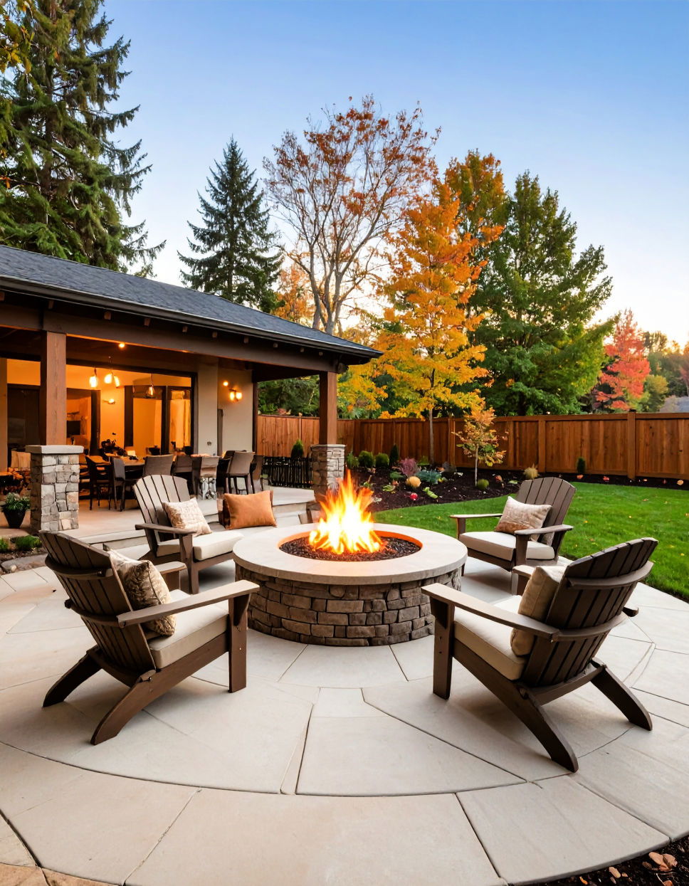 Fire Pit With Seating Idea