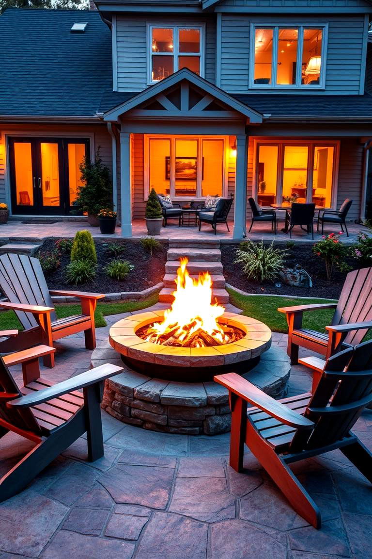 Fire Pit for Warm Evenings - 25 Front Yard Patio Ideas