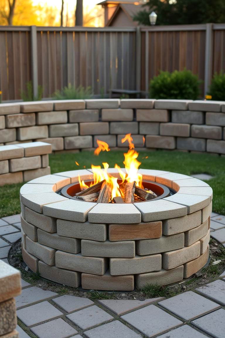 Fire Pit - 25 Cinder Block Garden Ideas