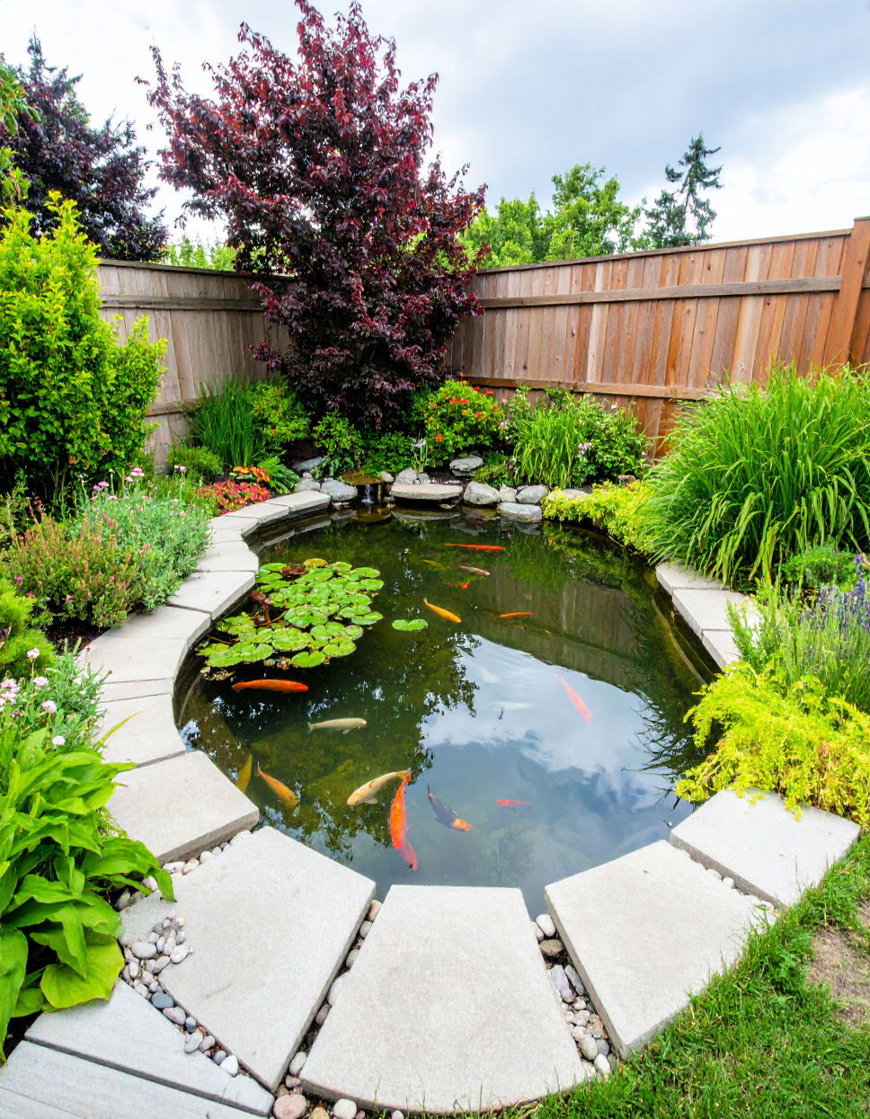 Fish Pond With Ledges Idea