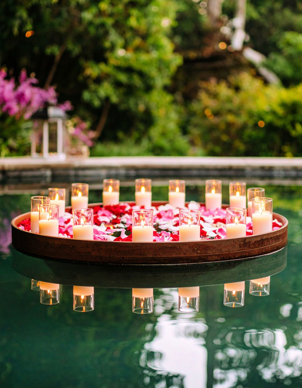 Floating Candles in Water