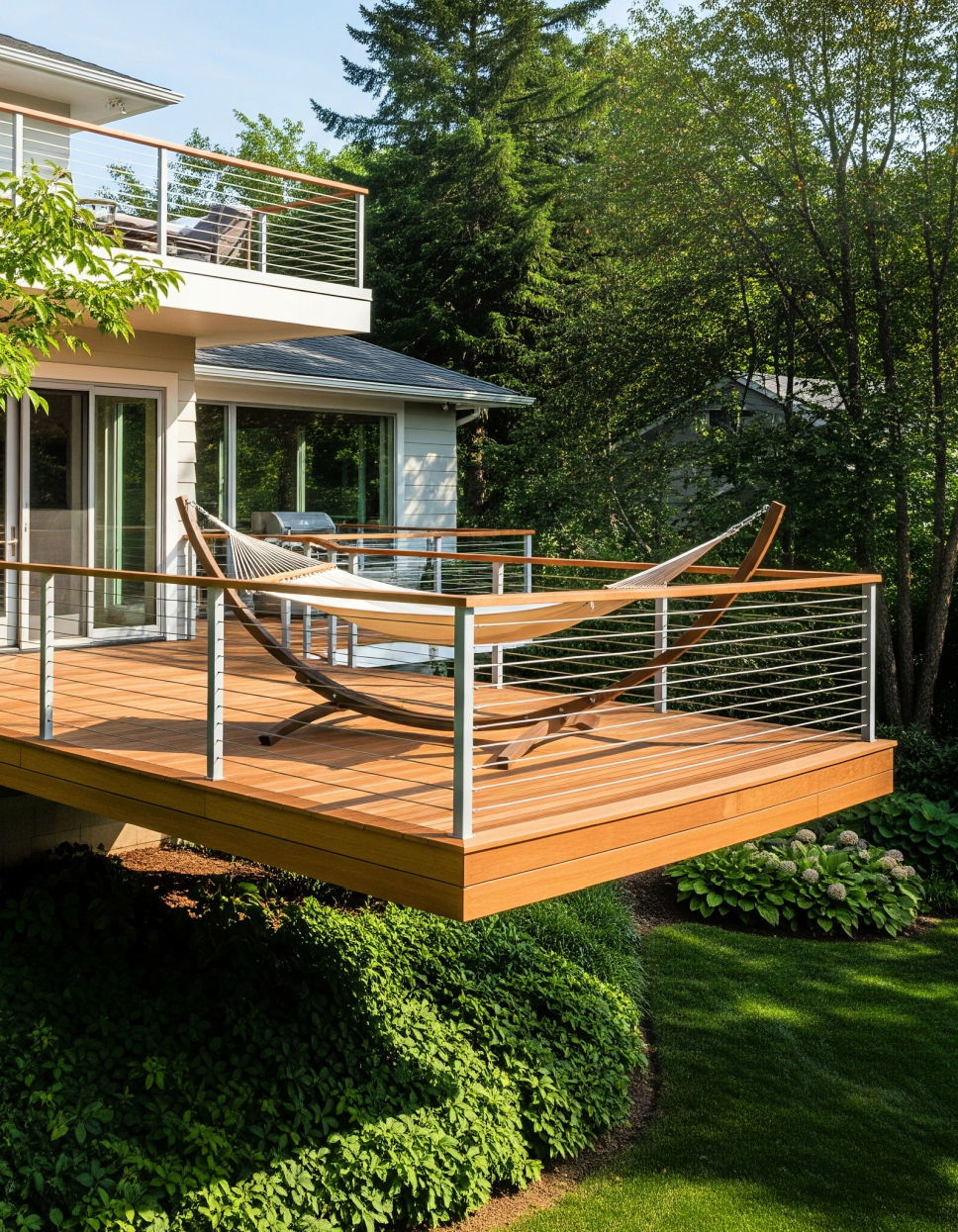 Floating Deck with Hammock