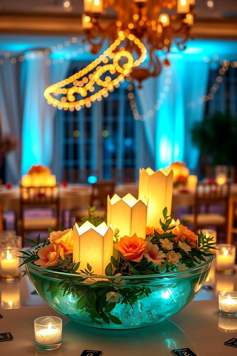 Floating Lanterns - 25 Floating Wedding Centerpiece Ideas