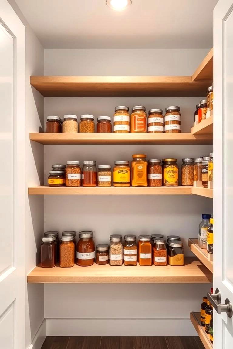 Floating Shelves for a Modern Pantry - 25 Floating Shelves Ideas