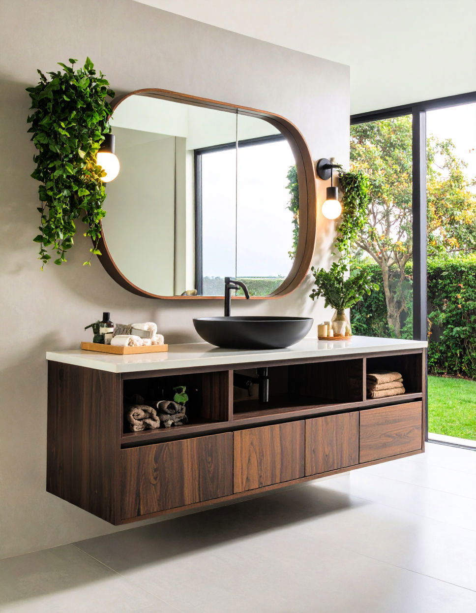 Floating Vanity With Built in Storage