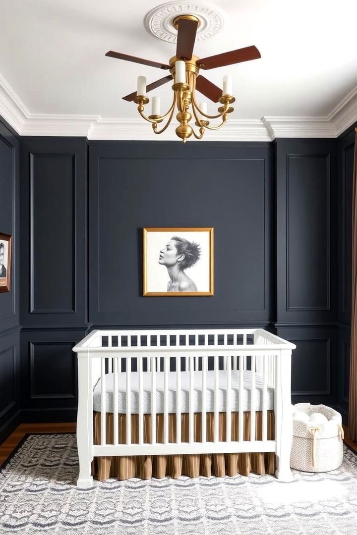 Floor to Ceiling Wainscoting for Dramatic Impact - 25 Wainscoting Nursery Ideas