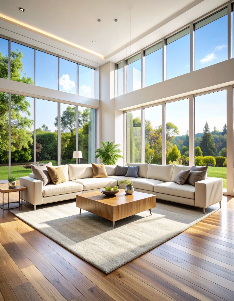 Floor to Ceiling Windows for Natural Light
