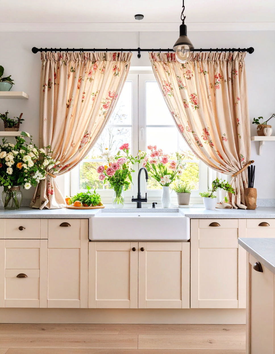 Floral Curtains for Elegance