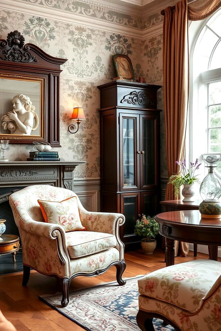Floral Upholstered Furniture - 25 Victorian Interior Design Ideas