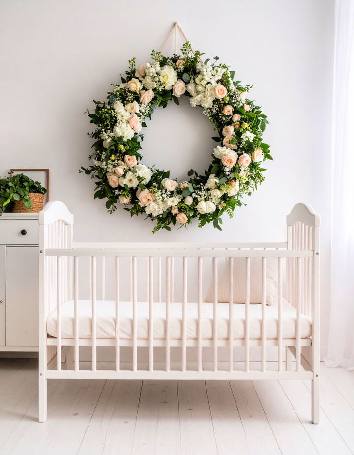 Floral Wreaths for a Charming Wall Display Vintage Nursery Ideas