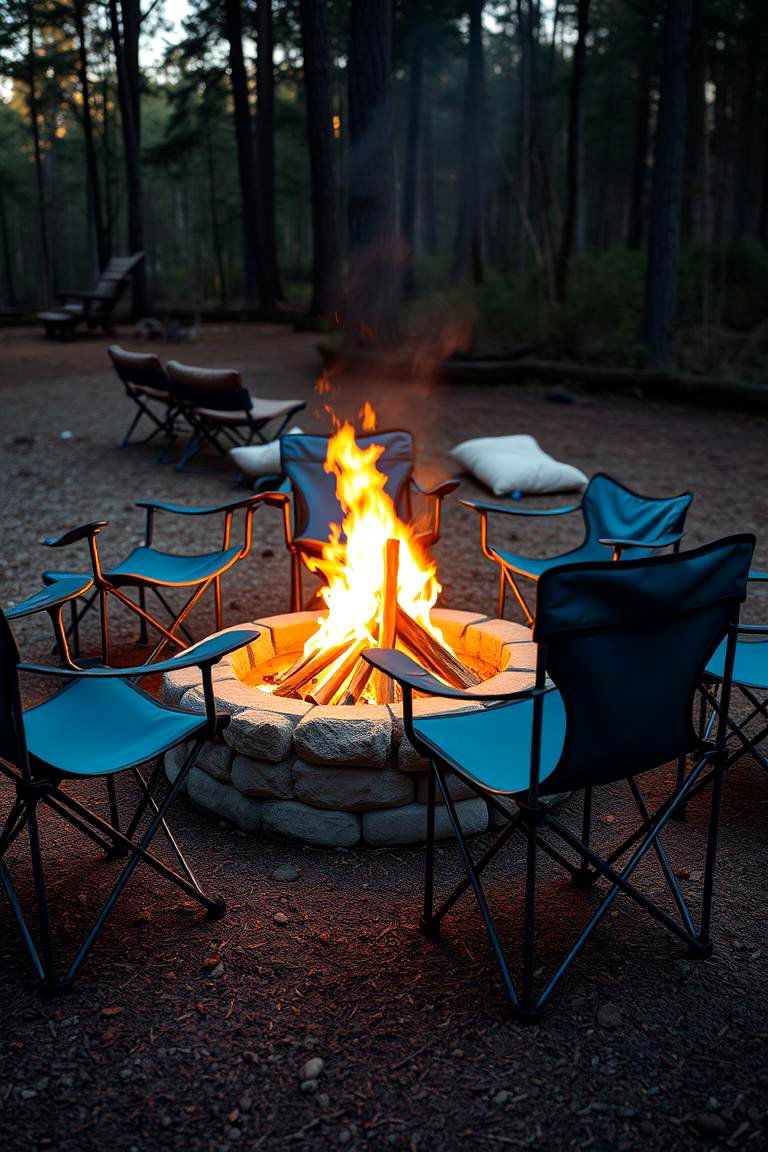 Folding Chairs for Easy Storage and Portability - 25 Fire Pit Chair Ideas
