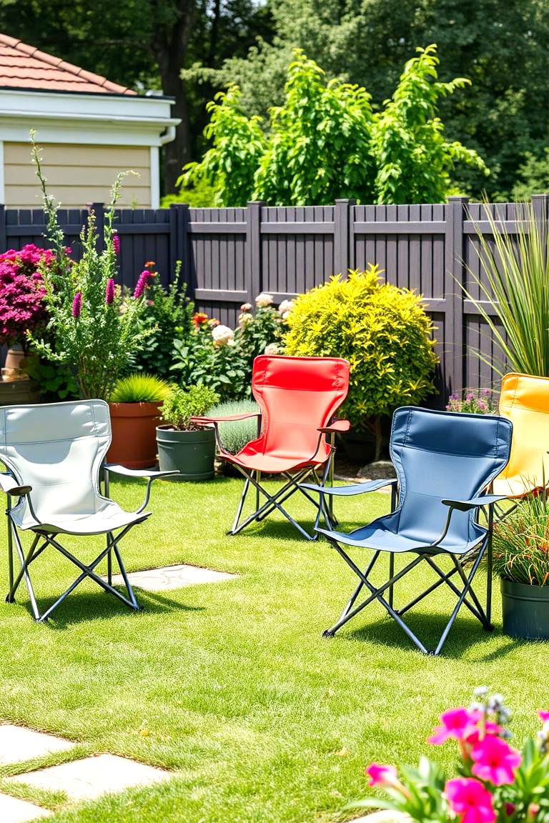 Folding Chairs for Flexible Seating - 25 Garden Seating Ideas