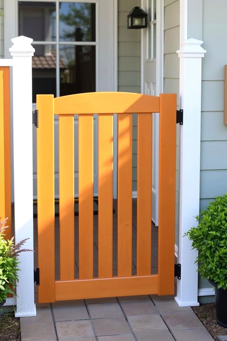 Folding Gate for Compact Spaces - 25 Deck Gate Ideas