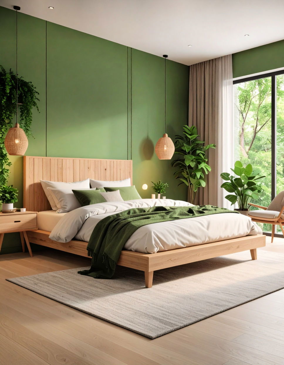 Forest Green Bedroom Walls