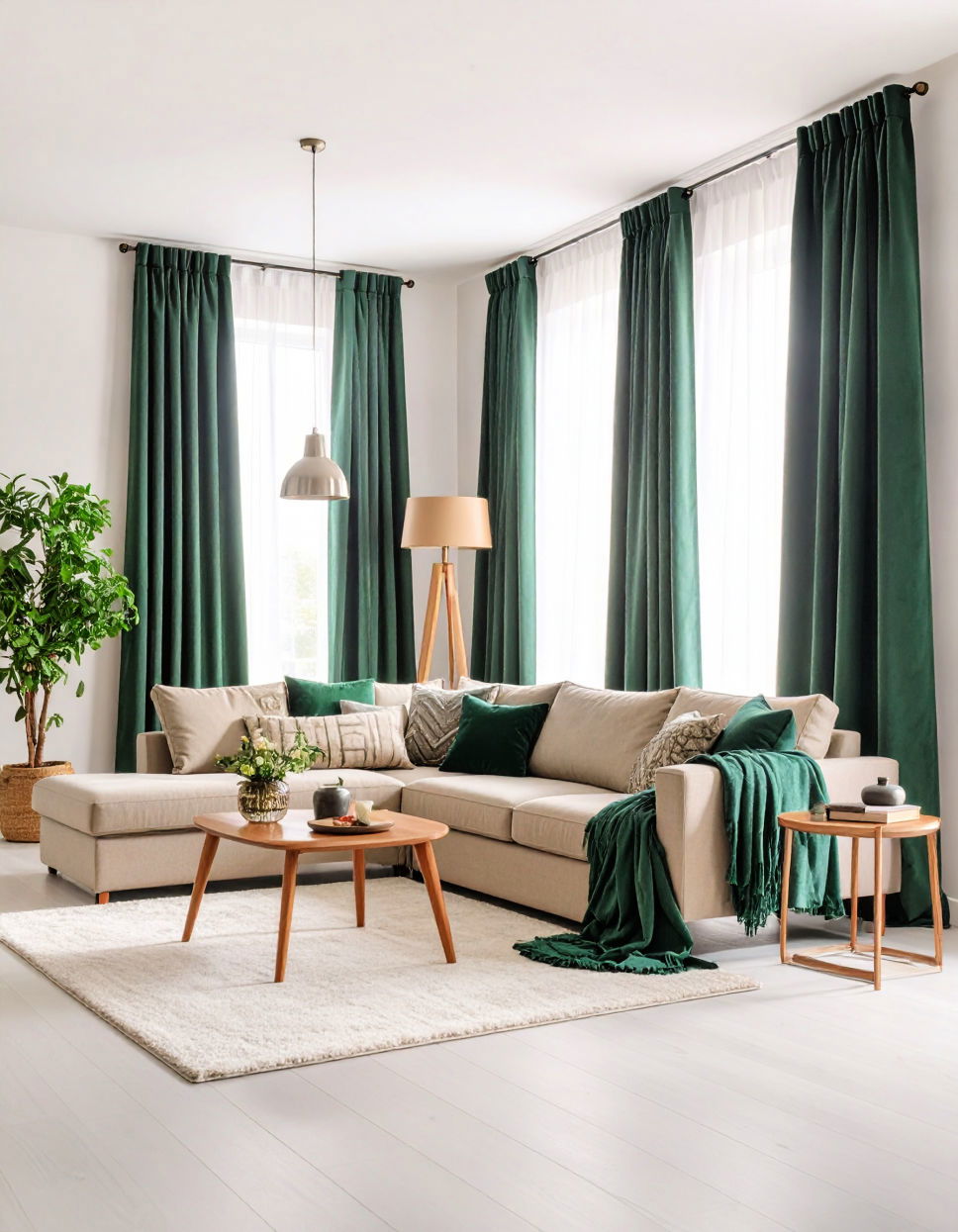 Forest Green Curtains