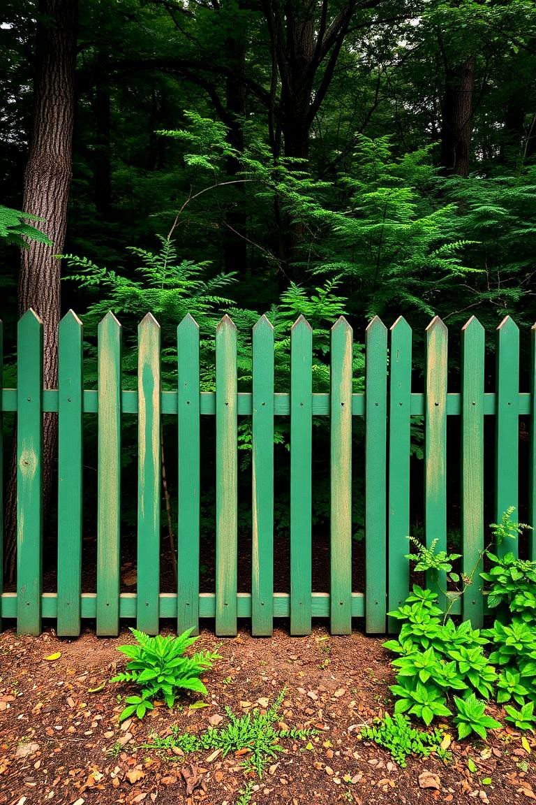 Forest Green for a Rich Natural Look - 25 Fence Paint Colours