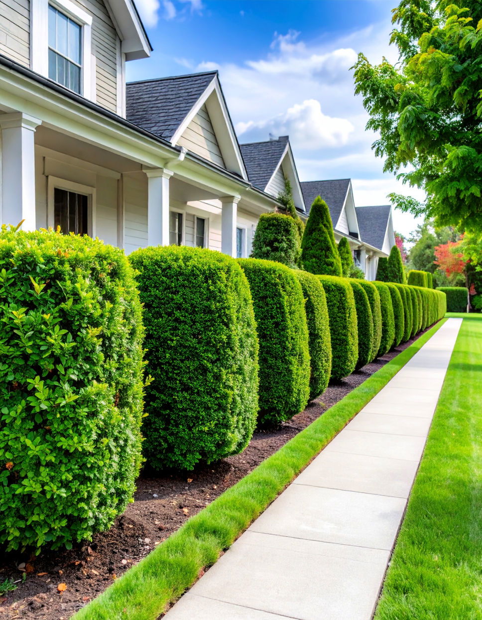 Formal Boxwood Hedge for a Classic Look