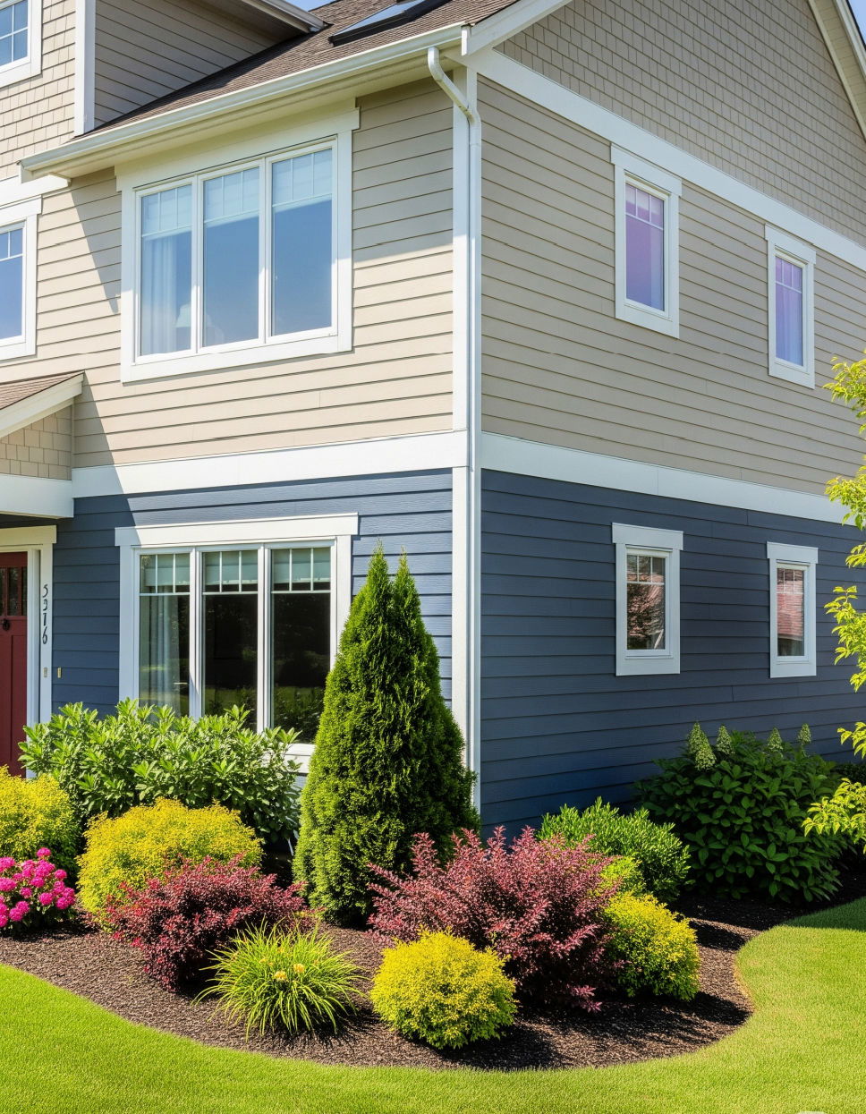 Foundation Contrast Two Tone Siding Two tone Siding Designs
