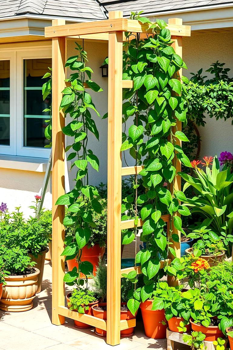 Freestanding Trellis for Flexibility - 25 Trellis Ideas