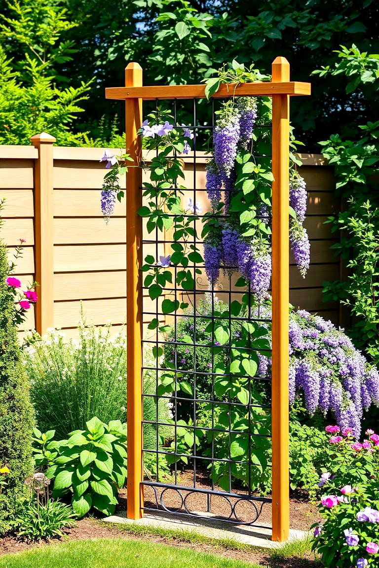 Freestanding Trellis for Flexibility - 25 Garden Trellis Ideas