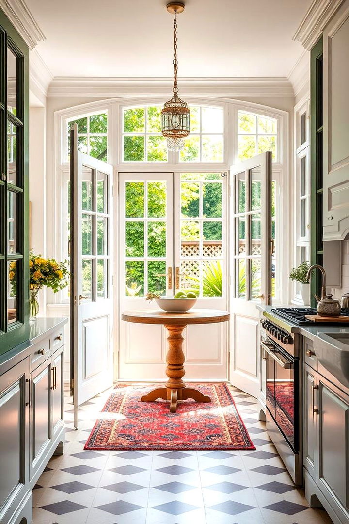 French Doors for a Bright Open Look - 25 Victorian Kitchen Ideas