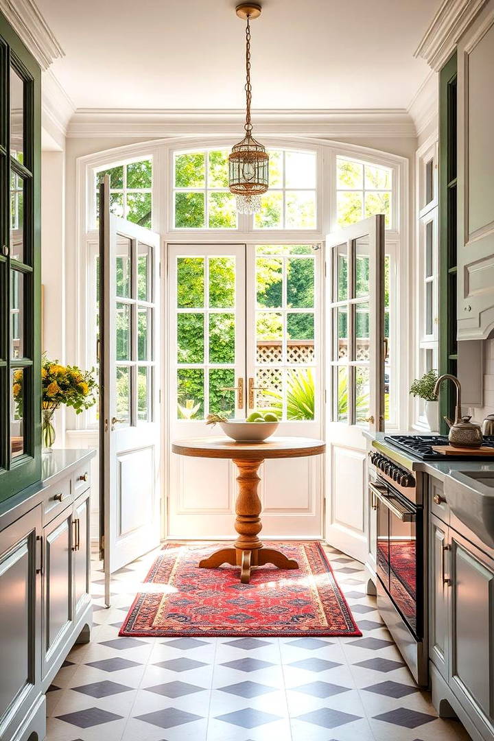 French Doors for a Bright Open Look - 25 Victorian Kitchen Ideas