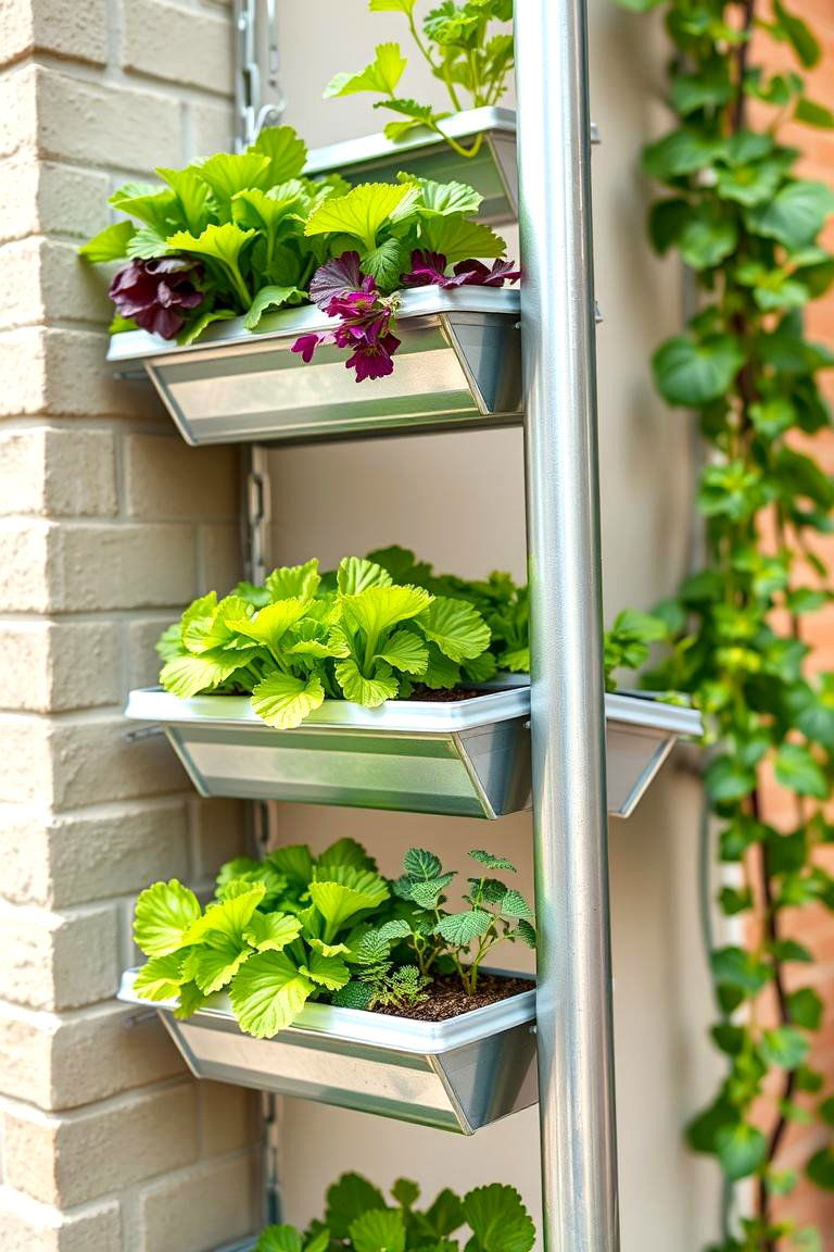 Galvanized Gutter Growers - 25 Inexpensive Raised Garden Bed Ideas