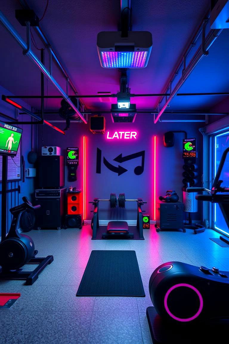 Gamified Home Gym - 25 Garage Game Room Ideas