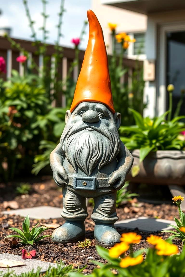 Garden Gnomes with a Twist - 25 Garden Art Ideas