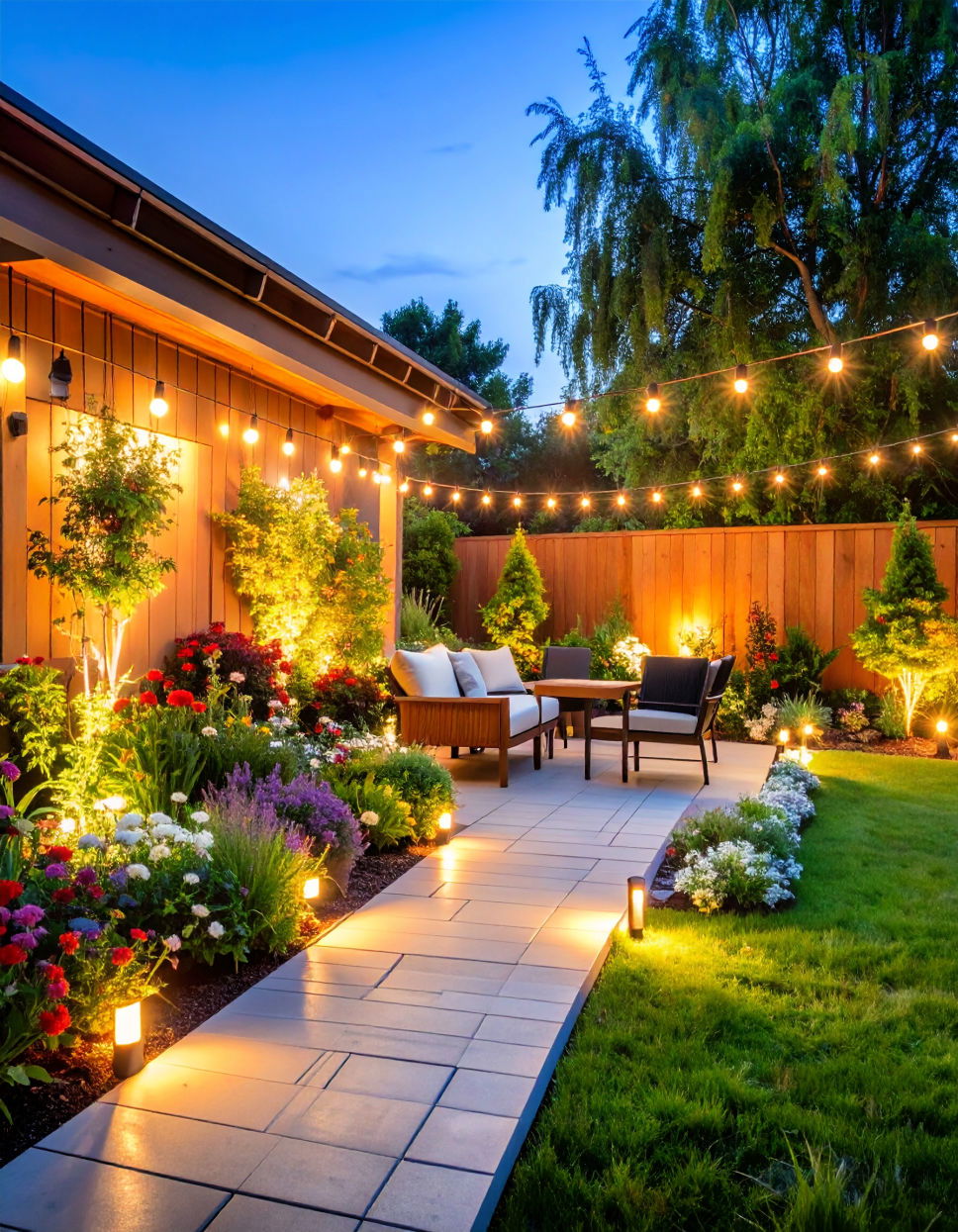 Garden Lighting for Evening