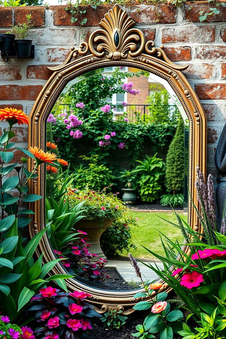 Garden Mirrors - 25 Garden Art Ideas