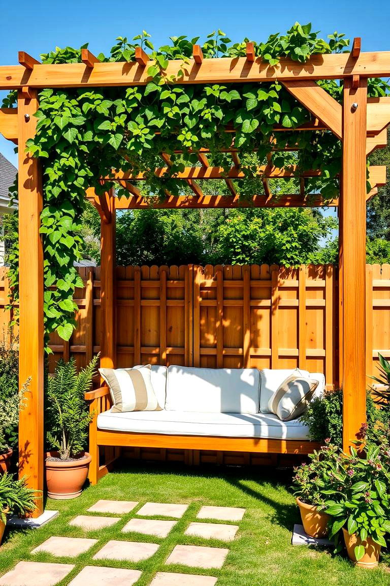 Garden Sleeper Pergola - 25 Garden Sleeper Ideas