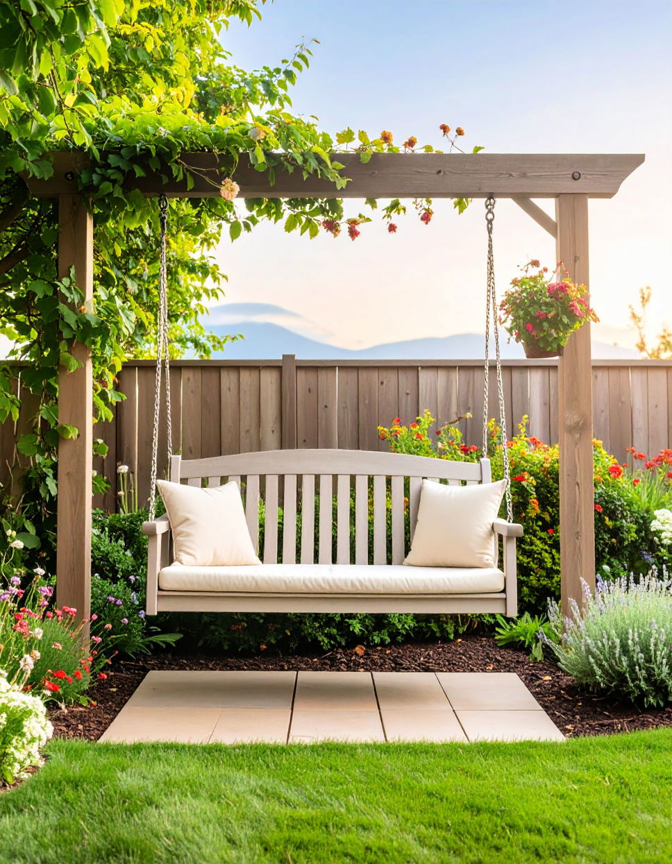 Garden Swing for Relaxing Retreat