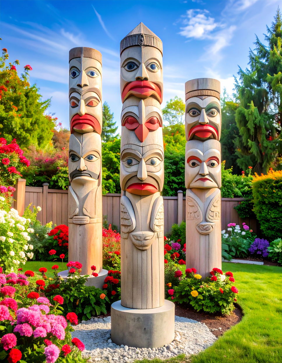 Garden Totem Poles Idea