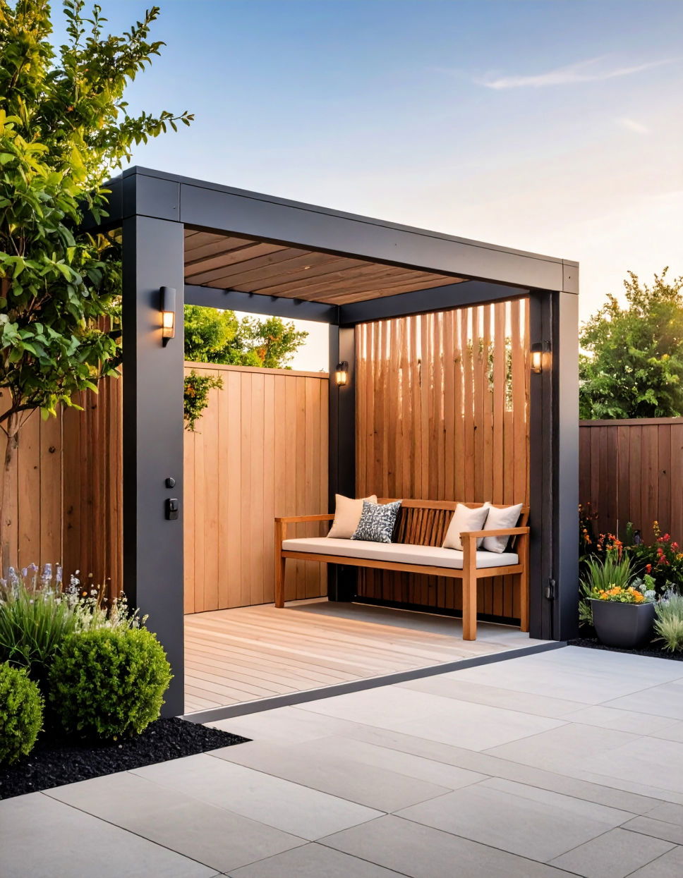 Gate with Integrated Seating for a Functional Design