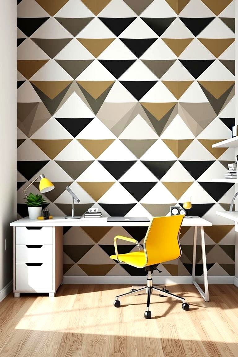 Geometric Patterns - 25 Feature Wall Ideas