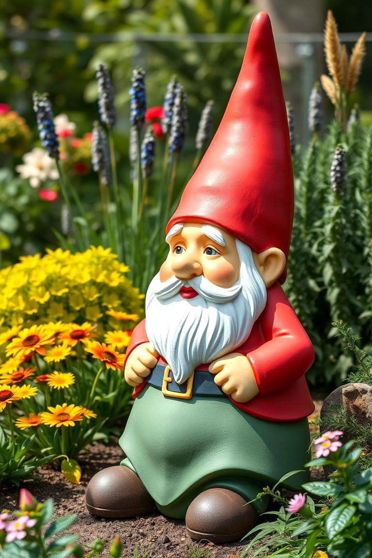 Giant Garden Gnome - 25 Garden Centerpiece Ideas
