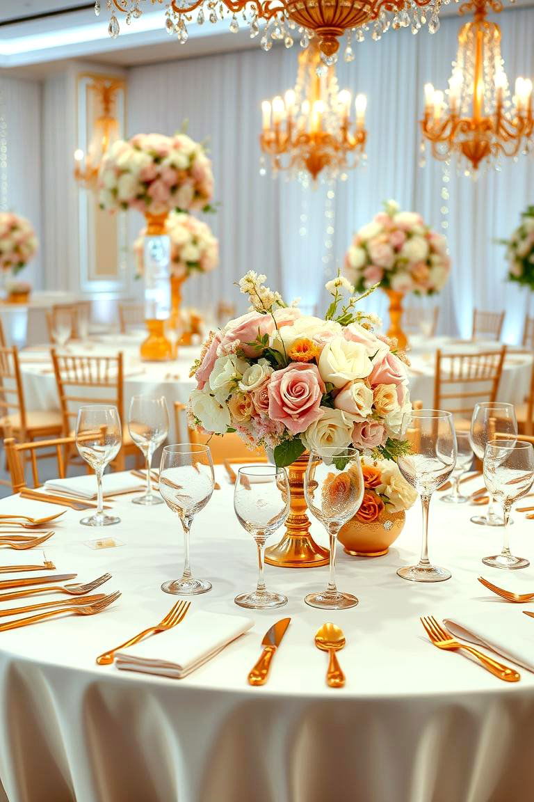 Glittering Gold Accents - 25 Fairytale Wedding Ideas