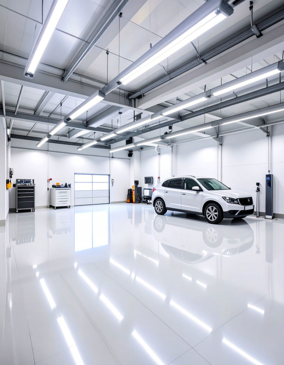 Glossy White for a Sleek Modern Finish