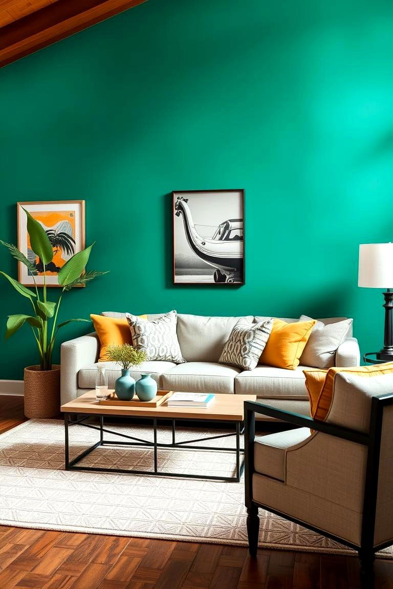 Go Bold with Bright Accent Walls - 25 California Room Design Ideas