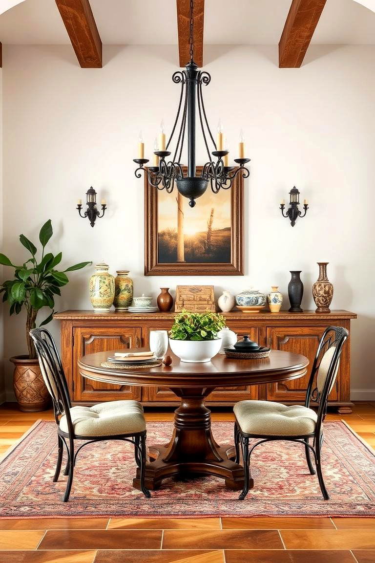 Go for a Mediterranean Style Buffet or Sideboard - 25 spanish style dining room ideas
