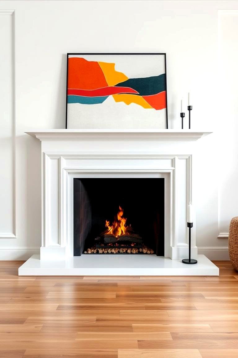 Go for a Minimalist Approach - 25 Fireplace Decor Ideas