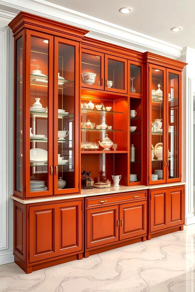Grand Scale Cabinetry for Statement Storage - 25 Luxury Dining Room Ideas