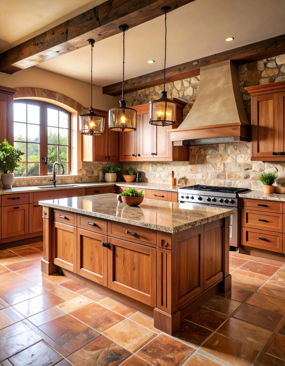 Granite Countertops for Durability and Luxury Tuscan Kitchen Design Ideas