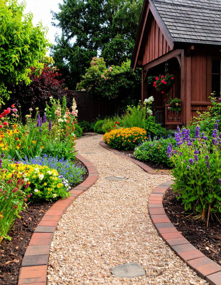 Gravel Paths for Texture and Tradition Victorian Front Garden Ideas